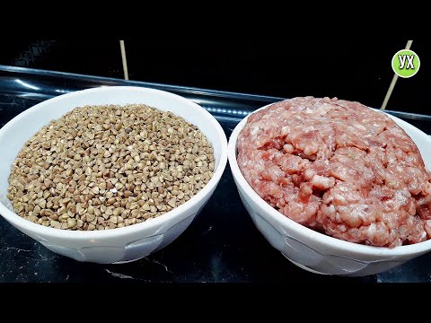 Видео: Беру ФАРШ и ГРЕЧКУ: готовлю очень простой, БЫСТРЫЙ и вкусный ужин в сковороде.