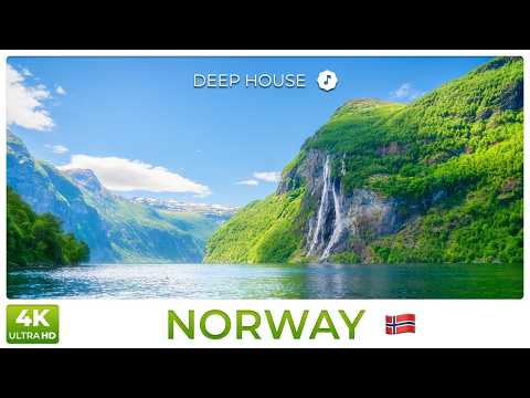 Видео: Норвегия в 4K – расслабляющая музыка в стиле Deep House | Фьорды, северное сияние и водопады