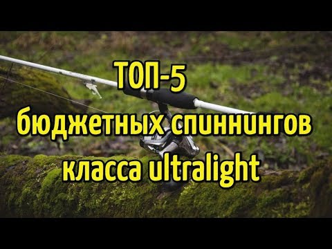 Видео: ТОП 5 лучших бюджетных спиннинговых удилищ класса ультралайт для новичка