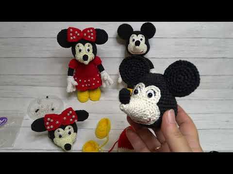 Видео: Как связать Минни Маус крючком. Вяжем туловище.