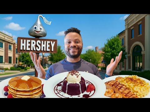 Видео: 12 ЧАСОВ еды в Херши! Город, построенный шоколадом