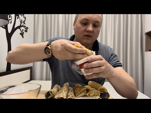 Видео: Обжор блинов мукбанг mukbang