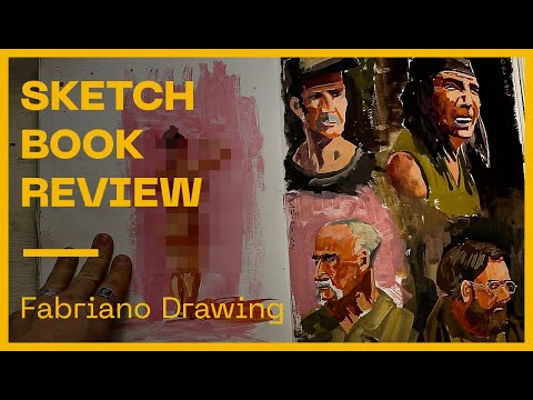 Видео: Обзор скетчбука Fabriano | Fabriano sketchbook review