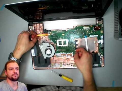 Видео: Разборка ноутбука Asus X501A X501U X502CA X502C. Чистка. Смазка, разборка куллера/вентилятора