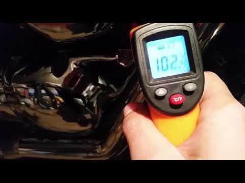 Видео: Температура двс Suzuki Intruder 1500(engine temperature)