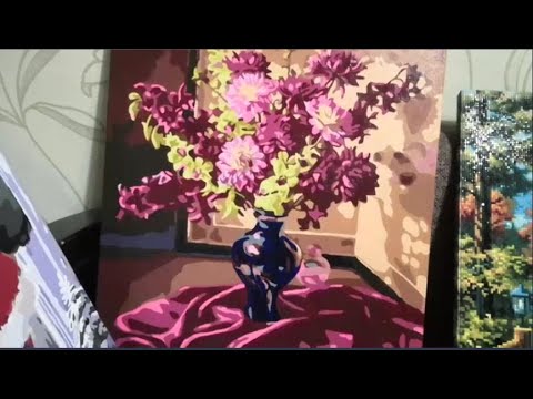 Видео: Обзор моих работ 2020 года. Картины по номерам, Алмазная мозаика.