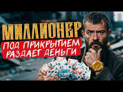 Видео: Миллионер в роли бомжа раздает деньги нуждающимся! История, которая доведет вас до слез!
