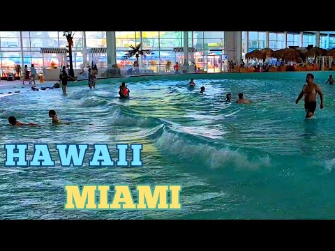 Видео: Аквапарк Hawaii Miami. Волновой бассейн. Алматы - 1 Minute Story NS