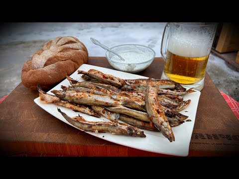 Видео: Жареная МОЙВА на Мангале. Так Мойву ты ещё не готовил. Eng Sub