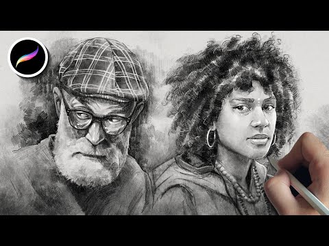 Видео: Как рисовать реалистичными карандашами на iPad | Набор кистей Pencilmania для Procreate