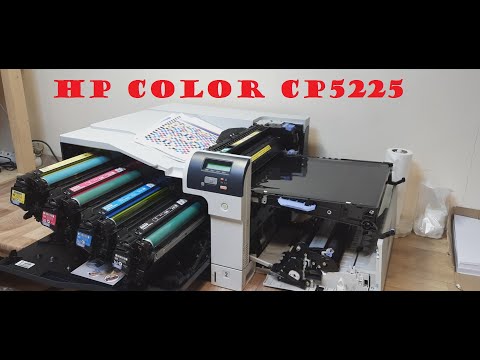 Видео: HP Color CP5225 Полосит. Лента переноса изображения. Чистка, замена ракеля