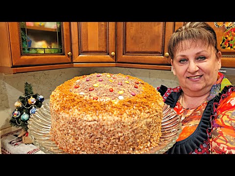 Видео: Самый вкусный торт на Рождество! Просто воздушный!