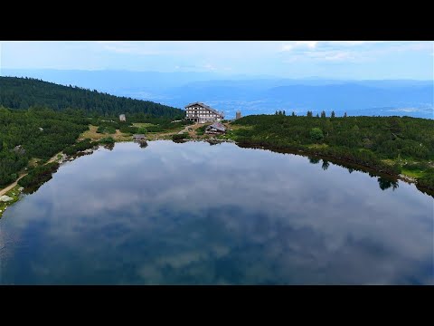 Видео: Полет над Безбожкото езеро и връх Безбог - Flight over Bezbog Lake and Mount Bezbog, Pirin Bulgaria