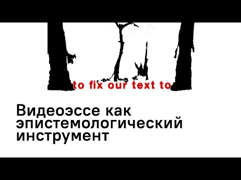 Видео: Видеоэссе как эпистемологический инструмент | Лера Конончук