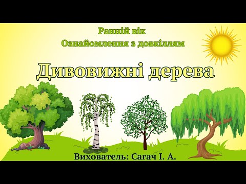 Видео: Ранній вік. Ознайомлення з довкіллям "Дивовижні дерева".