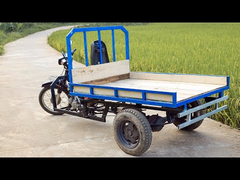 Видео: Потрясающая идея! Как сделать грузовик из старого мотоцикла