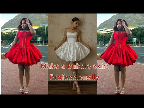 Видео: Создайте потрясающую юбку-баллон всего за 7 минут | Профессиональный урок шитья для начинающих и ...