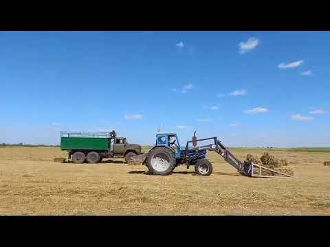 Видео: Пресс подборщик Киргизстан с немецким аппаратом продолжение отзыв клиента