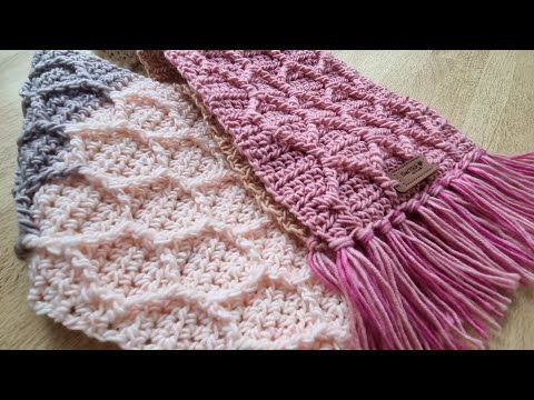 Видео: Шал "Медена Пита" изплетен на една кука / Honeycomb Crochet Shawl