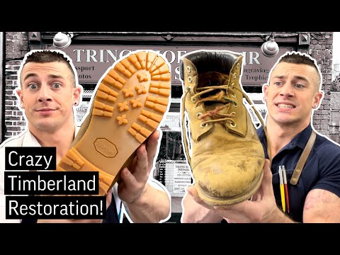 Видео: 30-ЛЕТНИЕ БОТИНКИ TIMBERLAND ВОССТАНОВЛЕНЫ! // Переработанные нубуковые ботинки