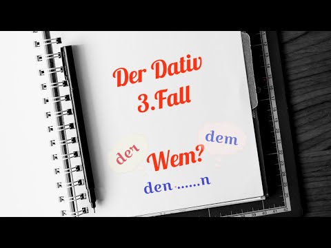 Видео: Der Dativ кратко, точно и ясно | 3.Fall (A1, A2, B1)