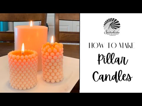 Видео: Как сделать свечи в форме столба (урок по изготовлению свечей) бесплатный рецепт!