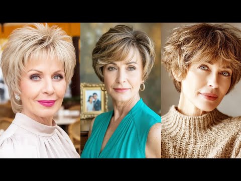 Видео: Стрижка для женщин 50+, 60+ и 70+ — женская стрижка