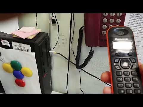 Видео: Автоответчик Panasonic Easa-Phone KX-T1000B,  кассетный!)