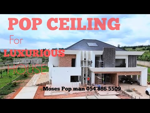 Видео: Мы преобразили этот РОСКОШНЫЙ дом с помощью потолков и отделки стен || Здание в Гане 🇬🇭