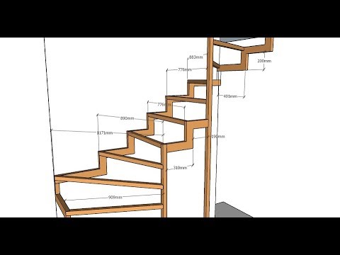 Видео: Урок Скетчап (SketchUp) по проектированию металлического каркаса или ломаного косоура.