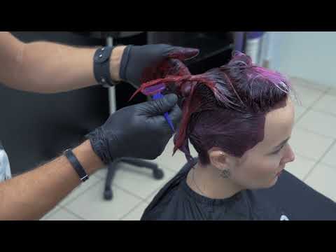 Видео: Crazy Color Яркое окрашивание в розовый цвет