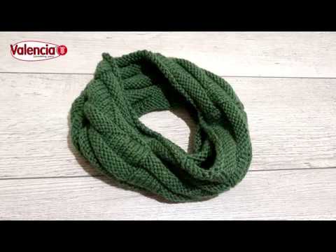 Видео: Снуд из лицевых и изнаночных петель. Простой снуд спицами.