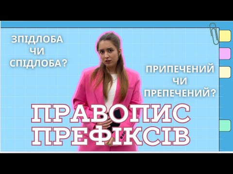 Видео: Правопис префіксів  С-, З-, ПРЕ-, ПРИ-, ПРІ- | Безплатний курс підготовки до НМТ-2025 / 3 УРОК