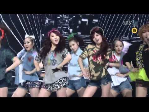 Видео: 4 минуты [Dream Racer] @SBS Inkigayo Популярная песня 20120415