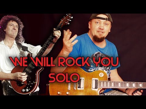 Видео: Воссоздаём Соло We Will Rock You - Queen! Разбор и табы!