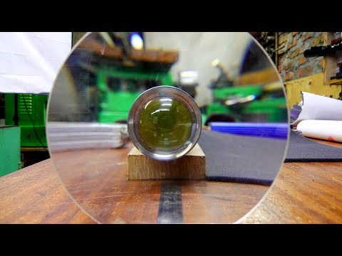 Видео: Линзование огромного фонаря - фокусировка луча