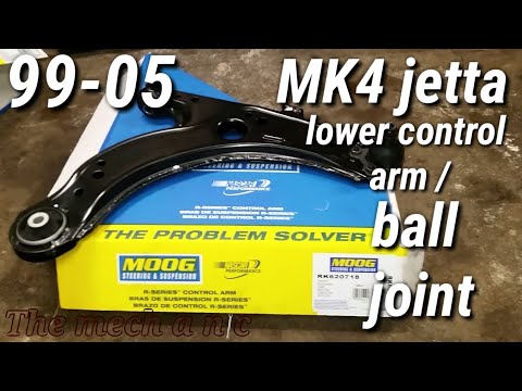 Видео: 99 - 05 vw jetta нижний рычаг / шаровой шарнир