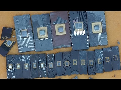 Видео: Аффинаж золота из керамических микросхем.