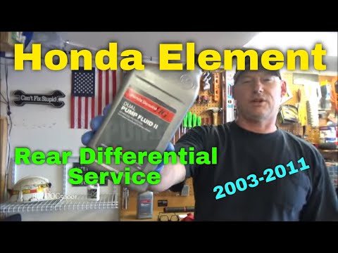 Видео: Замена жидкости заднего дифференциала Honda Element (2003-2011)