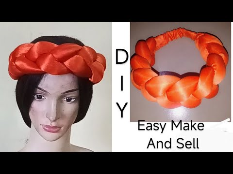 Видео: КАК СДЕЛАТЬ СТЕГАННУЮ ПЛЕТЕНУЮ ПОВЯЗКУ НА ГОЛОВУ, КАК СДЕЛАТЬ ПОВЯЗКУ НА ГОЛОВУ ДОМА, РУКОВОДСТВО...