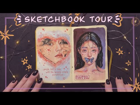 Видео: Обзор на скетчбук | Sketchbook tour