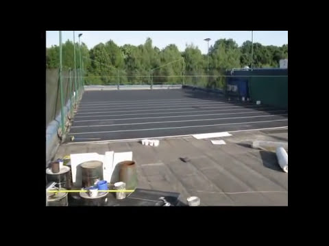 Видео: Теннисный корт основание и покрытие