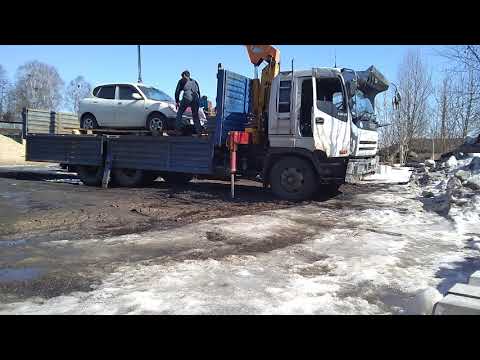 Видео: как не надо работать на манипуляторе Исузу