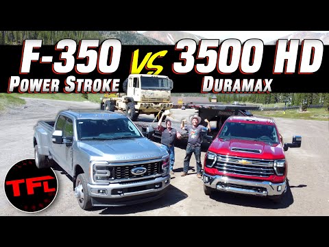 Видео: Новый рекорд HD? Ford F-350 2023 года против Chevy Silverado 3500HD 2024 года в самом жестком в м...