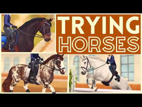 Видео: Пробуем лошадей: ищу коня моей мечты! | Star Stable Roleplay