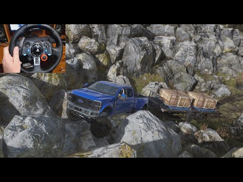 Видео: На Ford F- 450 на скалы | On the Ford F-450 to the rocks | Logitech G29