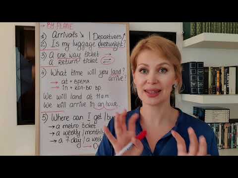 Видео: В путешествии - разговорные фразы на английском. Traveling lesson.
