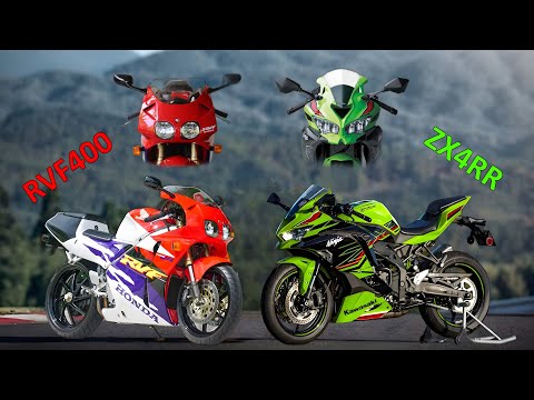 Видео: Классические спортивные мотоциклы лучше современных? (RVF400 против ZX4RR)