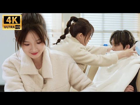 Видео: Гендиректор болен, на капельнице. Золушка заботливо ухаживает за ним.