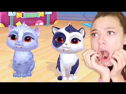 Видео: КТО из КОТЯТ МОНСТР??? НИКОГДА НЕ ИГРАЙ в ГОВОРЯЩИХ КОТЯТ в 3 ЧАСА НОЧИ! Почти настоящие котята